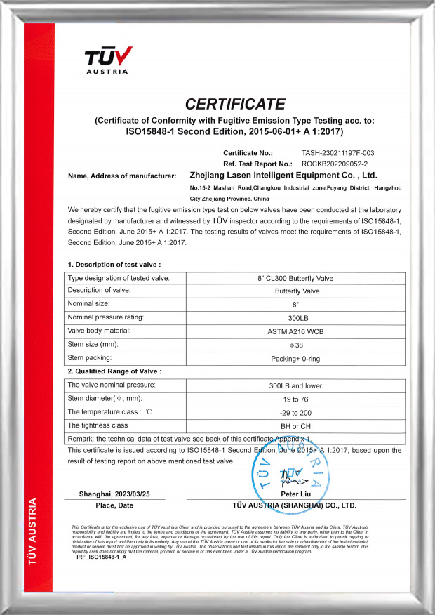 TUV ISO15848 certifikat (8